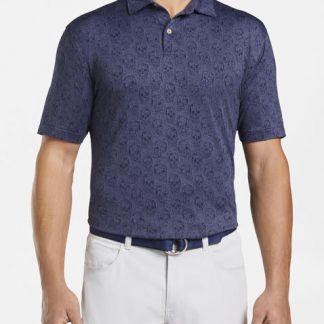 Carl Skull Performance Jacquard Polo
